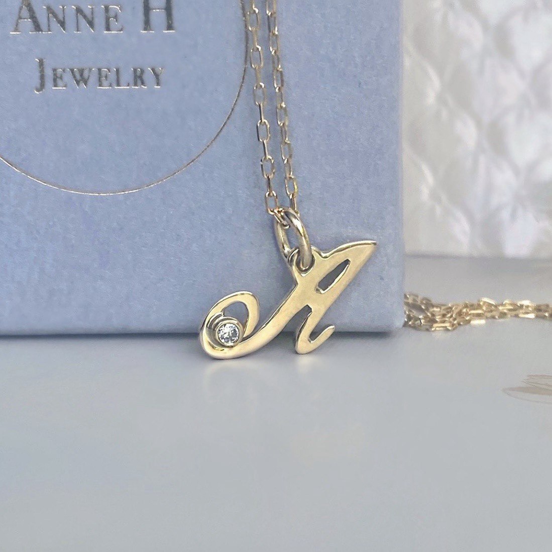 Diamond Letter Pendant