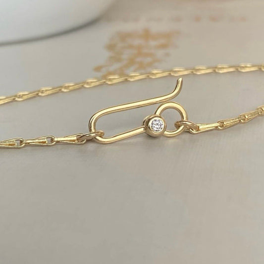 Diamond Lock Bracelet