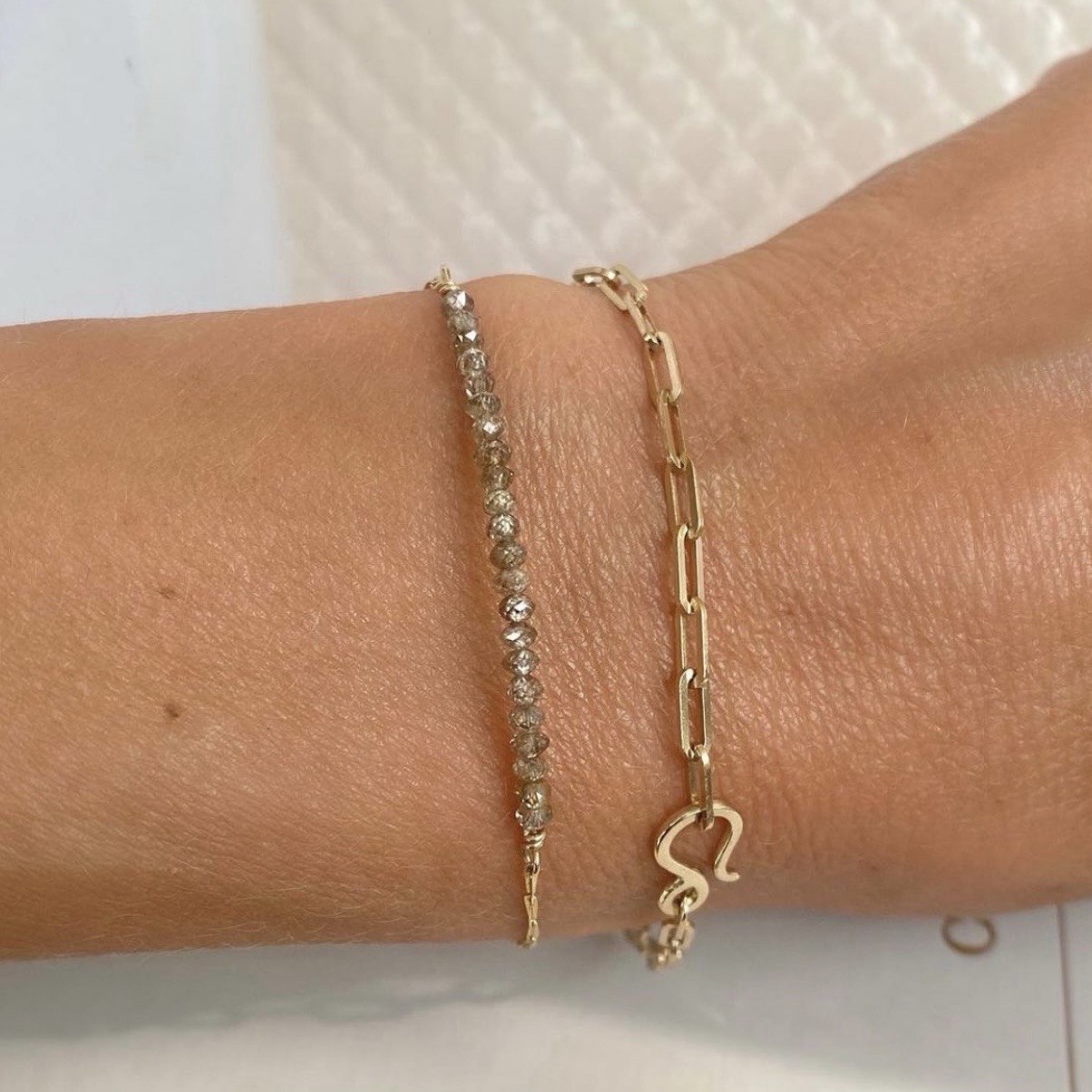 Paperclip Gold Bracelet