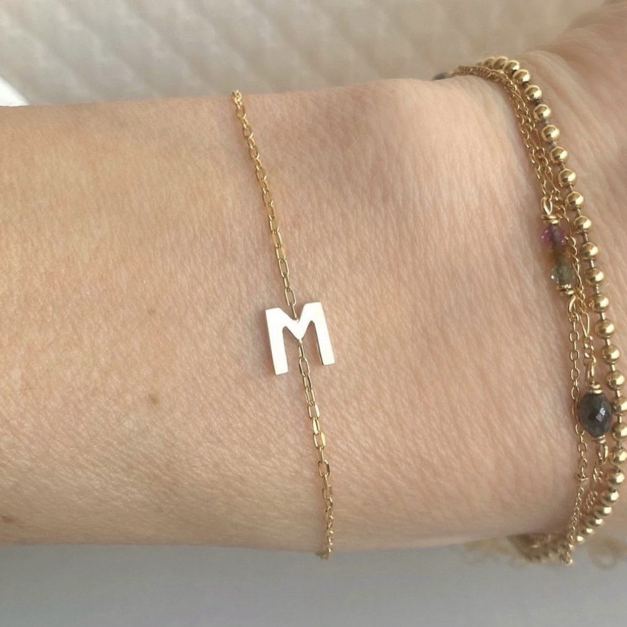 Simple and Personal Initial Bracelet