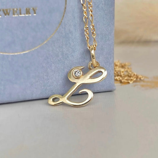 Diamond Letter Pendant
