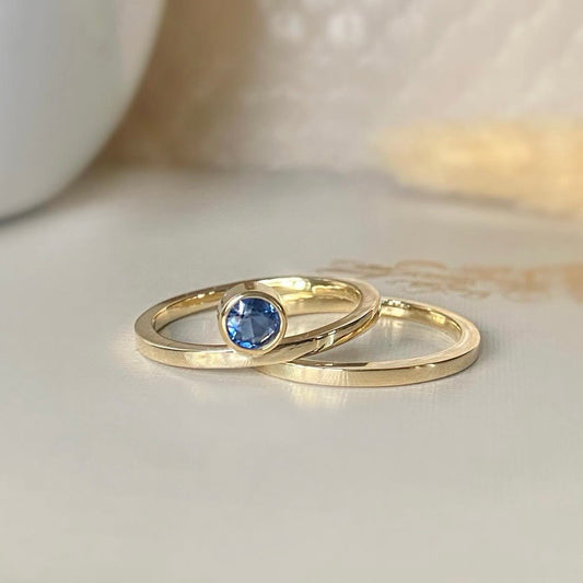 Recycled Gold & Sapphire Rings